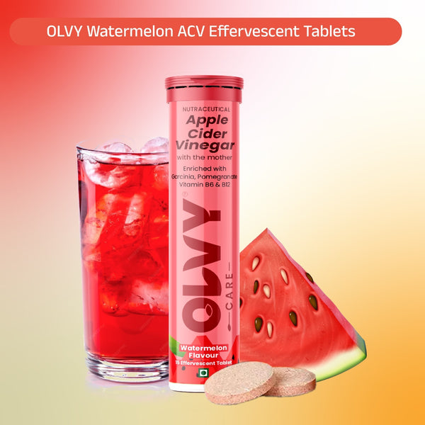 OLVY Watermelon ACV Effervescent Tablets
