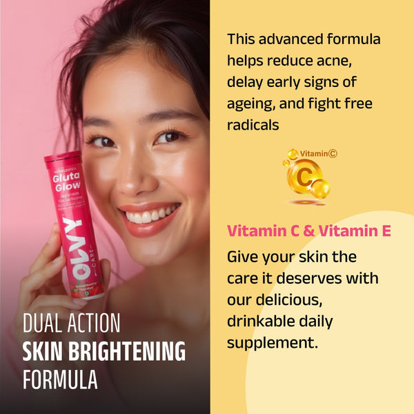 OLVY Skin Glow Glutathione Effervescent Tablets